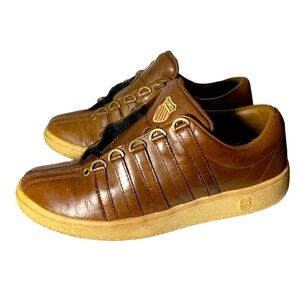 K-Swiss Women’s Brown Leather Shoes Vintage Size 7.5
